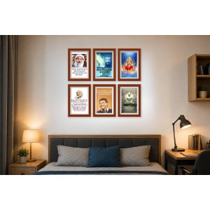 Pack Of 6 Laminated A4 Wall Posters | Spiritual, Motivational & Inspirational Designs | 250 GSM Photo Paper | Water-Resistant | Double-Sided Tape (F39371) Pack Of 6 Laminated A4 Wall Posters | Spiritual, Motivational & Inspirational Designs | 250 GSM Photo Paper | Water-Resistant | Double-Sided Tape (F39371)