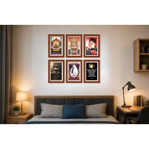 Pack Of 6 Laminated A4 Wall Posters | Spiritual, Motivational & Inspirational Designs | 250 GSM Photo Paper | Water-Resistant | Double-Sided Tape (F39013) Pack Of 6 Laminated A4 Wall Posters | Spiritual, Motivational & Inspirational Designs | 250 GSM Photo Paper | Water-Resistant | Double-Sided Tape (F39013)