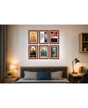 Pack Of 6 Laminated A4 Wall Posters | Spiritual, Motivational & Inspirational Designs | 250 GSM Photo Paper | Water-Resistant | Double-Sided Tape (F39349)