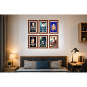 Pack Of 6 Laminated A4 Wall Posters | Spiritual, Motivational & Inspirational Designs | 250 GSM Photo Paper | Water-Resistant | Double-Sided Tape (F39404) Pack Of 6 Laminated A4 Wall Posters | Spiritual, Motivational & Inspirational Designs | 250 GSM Photo Paper | Water-Resistant | Double-Sided Tape (F39404)