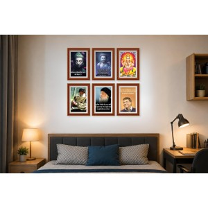 Pack Of 6 Laminated A4 Wall Posters | Spiritual, Motivational & Inspirational Designs | 250 GSM Photo Paper | Water-Resistant | Double-Sided Tape (F39260) Pack Of 6 Laminated A4 Wall Posters | Spiritual, Motivational & Inspirational Designs | 250 GSM Photo Paper | Water-Resistant | Double-Sided Tape (F39260)