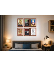 Pack Of 6 Laminated A4 Wall Posters | Spiritual, Motivational & Inspirational Designs | 250 GSM Photo Paper | Water-Resistant | Double-Sided Tape (F39165)