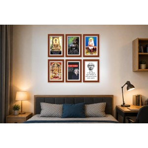 Pack Of 6 Laminated A4 Wall Posters | Spiritual, Motivational & Inspirational Designs | 250 GSM Photo Paper | Water-Resistant | Double-Sided Tape (F39165) Pack Of 6 Laminated A4 Wall Posters | Spiritual, Motivational & Inspirational Designs | 250 GSM Photo Paper | Water-Resistant | Double-Sided Tape (F39165)