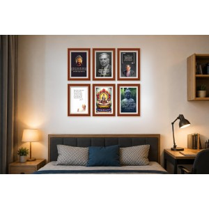 Pack Of 6 Laminated A4 Wall Posters | Spiritual, Motivational & Inspirational Designs | 250 GSM Photo Paper | Water-Resistant | Double-Sided Tape (F39174) Pack Of 6 Laminated A4 Wall Posters | Spiritual, Motivational & Inspirational Designs | 250 GSM Photo Paper | Water-Resistant | Double-Sided Tape (F39174)
