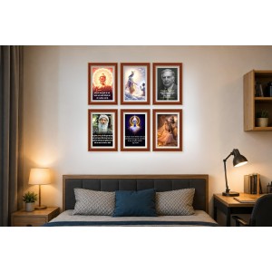 Pack Of 6 Laminated A4 Wall Posters | Spiritual, Motivational & Inspirational Designs | 250 GSM Photo Paper | Water-Resistant | Double-Sided Tape (F39241) Pack Of 6 Laminated A4 Wall Posters | Spiritual, Motivational & Inspirational Designs | 250 GSM Photo Paper | Water-Resistant | Double-Sided Tape (F39241)