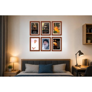 Pack Of 6 Laminated A4 Wall Posters | Spiritual, Motivational & Inspirational Designs | 250 GSM Photo Paper | Water-Resistant | Double-Sided Tape (F39043) Pack Of 6 Laminated A4 Wall Posters | Spiritual, Motivational & Inspirational Designs | 250 GSM Photo Paper | Water-Resistant | Double-Sided Tape (F39043)