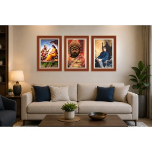 Pack Of 6 Laminated A4 Wall Posters | Spiritual, Motivational & Inspirational Designs | 250 GSM Photo Paper | Water-Resistant | Double-Sided Tape (F39046)