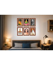 Pack Of 6 Laminated A4 Wall Posters | Spiritual, Motivational & Inspirational Designs | 250 GSM Photo Paper | Water-Resistant | Double-Sided Tape (F39176)