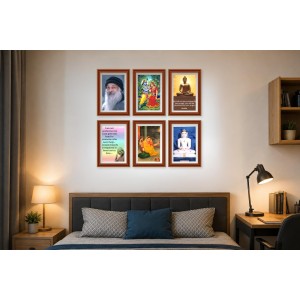 Pack Of 6 Laminated A4 Wall Posters | Spiritual, Motivational & Inspirational Designs | 250 GSM Photo Paper | Water-Resistant | Double-Sided Tape (F39353) Pack Of 6 Laminated A4 Wall Posters | Spiritual, Motivational & Inspirational Designs | 250 GSM Photo Paper | Water-Resistant | Double-Sided Tape (F39353)