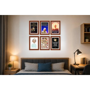 Pack Of 6 Laminated A4 Wall Posters | Spiritual, Motivational & Inspirational Designs | 250 GSM Photo Paper | Water-Resistant | Double-Sided Tape (F39395) Pack Of 6 Laminated A4 Wall Posters | Spiritual, Motivational & Inspirational Designs | 250 GSM Photo Paper | Water-Resistant | Double-Sided Tape (F39395)