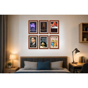 Pack Of 6 Laminated A4 Wall Posters | Spiritual, Motivational & Inspirational Designs | 250 GSM Photo Paper | Water-Resistant | Double-Sided Tape (F39139) Pack Of 6 Laminated A4 Wall Posters | Spiritual, Motivational & Inspirational Designs | 250 GSM Photo Paper | Water-Resistant | Double-Sided Tape (F39139)
