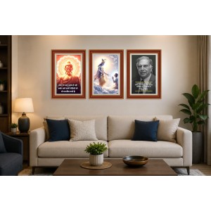 Pack Of 6 Laminated A4 Wall Posters | Spiritual, Motivational & Inspirational Designs | 250 GSM Photo Paper | Water-Resistant | Double-Sided Tape (F39241) Pack Of 6 Laminated A4 Wall Posters | Spiritual, Motivational & Inspirational Designs | 250 GSM Photo Paper | Water-Resistant | Double-Sided Tape (F39241)