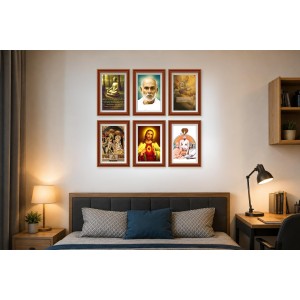 Pack Of 6 Laminated A4 Wall Posters | Spiritual, Motivational & Inspirational Designs | 250 GSM Photo Paper | Water-Resistant | Double-Sided Tape (F39053) Pack Of 6 Laminated A4 Wall Posters | Spiritual, Motivational & Inspirational Designs | 250 GSM Photo Paper | Water-Resistant | Double-Sided Tape (F39053)