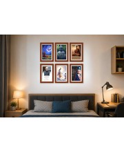 Pack Of 6 Laminated A4 Wall Posters | Spiritual, Motivational & Inspirational Designs | 250 GSM Photo Paper | Water-Resistant | Double-Sided Tape (F39211)