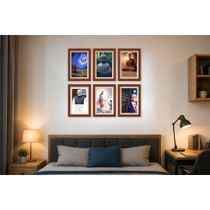 Pack Of 6 Laminated A4 Wall Posters | Spiritual, Motivational & Inspirational Designs | 250 GSM Photo Paper | Water-Resistant | Double-Sided Tape (F39211) Pack Of 6 Laminated A4 Wall Posters | Spiritual, Motivational & Inspirational Designs | 250 GSM Photo Paper | Water-Resistant | Double-Sided Tape (F39211)