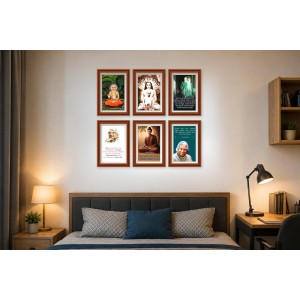 Pack Of 6 Laminated A4 Wall Posters | Spiritual, Motivational & Inspirational Designs | 250 GSM Photo Paper | Water-Resistant | Double-Sided Tape (F39082) Pack Of 6 Laminated A4 Wall Posters | Spiritual, Motivational & Inspirational Designs | 250 GSM Photo Paper | Water-Resistant | Double-Sided Tape (F39082)
