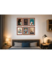 Pack Of 6 Laminated A4 Wall Posters | Spiritual, Motivational & Inspirational Designs | 250 GSM Photo Paper | Water-Resistant | Double-Sided Tape (F39345)
