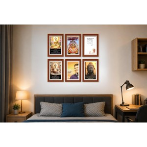 Pack Of 6 Laminated A4 Wall Posters | Spiritual, Motivational & Inspirational Designs | 250 GSM Photo Paper | Water-Resistant | Double-Sided Tape (F38975) Pack Of 6 Laminated A4 Wall Posters | Spiritual, Motivational & Inspirational Designs | 250 GSM Photo Paper | Water-Resistant | Double-Sided Tape (F38975)