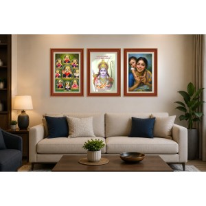 Pack Of 6 Laminated A4 Wall Posters | Spiritual, Motivational & Inspirational Designs | 250 GSM Photo Paper | Water-Resistant | Double-Sided Tape (F39284)