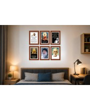 Pack Of 6 Laminated A4 Wall Posters | Spiritual, Motivational & Inspirational Designs | 250 GSM Photo Paper | Water-Resistant | Double-Sided Tape (F39261)