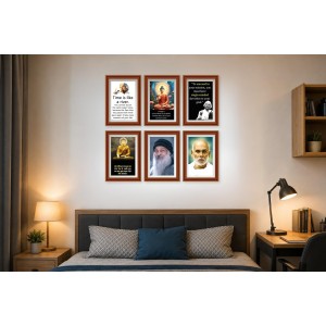 Pack Of 6 Laminated A4 Wall Posters | Spiritual, Motivational & Inspirational Designs | 250 GSM Photo Paper | Water-Resistant | Double-Sided Tape (F39261) Pack Of 6 Laminated A4 Wall Posters | Spiritual, Motivational & Inspirational Designs | 250 GSM Photo Paper | Water-Resistant | Double-Sided Tape (F39261)