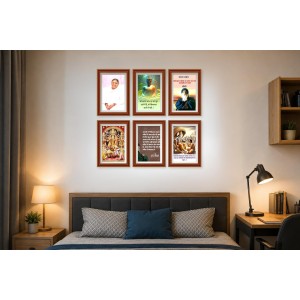 Pack Of 6 Laminated A4 Wall Posters | Spiritual, Motivational & Inspirational Designs | 250 GSM Photo Paper | Water-Resistant | Double-Sided Tape (F39193) Pack Of 6 Laminated A4 Wall Posters | Spiritual, Motivational & Inspirational Designs | 250 GSM Photo Paper | Water-Resistant | Double-Sided Tape (F39193)