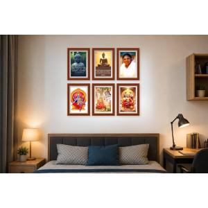 Pack Of 6 Laminated A4 Wall Posters | Spiritual, Motivational & Inspirational Designs | 250 GSM Photo Paper | Water-Resistant | Double-Sided Tape (F39433) Pack Of 6 Laminated A4 Wall Posters | Spiritual, Motivational & Inspirational Designs | 250 GSM Photo Paper | Water-Resistant | Double-Sided Tape (F39433)