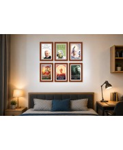 Pack Of 6 Laminated A4 Wall Posters | Spiritual, Motivational & Inspirational Designs | 250 GSM Photo Paper | Water-Resistant | Double-Sided Tape (F39096)