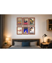 Pack Of 6 Laminated A4 Wall Posters | Spiritual, Motivational & Inspirational Designs | 250 GSM Photo Paper | Water-Resistant | Double-Sided Tape (F39392)