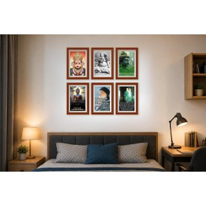 Pack Of 6 Laminated A4 Wall Posters | Spiritual, Motivational & Inspirational Designs | 250 GSM Photo Paper | Water-Resistant | Double-Sided Tape (F38987) Pack Of 6 Laminated A4 Wall Posters | Spiritual, Motivational & Inspirational Designs | 250 GSM Photo Paper | Water-Resistant | Double-Sided Tape (F38987)