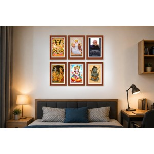 Pack Of 6 Laminated A4 Wall Posters | Spiritual, Motivational & Inspirational Designs | 250 GSM Photo Paper | Water-Resistant | Double-Sided Tape (F39155) Pack Of 6 Laminated A4 Wall Posters | Spiritual, Motivational & Inspirational Designs | 250 GSM Photo Paper | Water-Resistant | Double-Sided Tape (F39155)