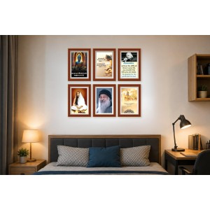 Pack Of 6 Laminated A4 Wall Posters | Spiritual, Motivational & Inspirational Designs | 250 GSM Photo Paper | Water-Resistant | Double-Sided Tape (F39401) Pack Of 6 Laminated A4 Wall Posters | Spiritual, Motivational & Inspirational Designs | 250 GSM Photo Paper | Water-Resistant | Double-Sided Tape (F39401)