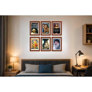 Pack Of 6 Laminated A4 Wall Posters | Spiritual, Motivational & Inspirational Designs | 250 GSM Photo Paper | Water-Resistant | Double-Sided Tape (F39436) Pack Of 6 Laminated A4 Wall Posters | Spiritual, Motivational & Inspirational Designs | 250 GSM Photo Paper | Water-Resistant | Double-Sided Tape (F39436)