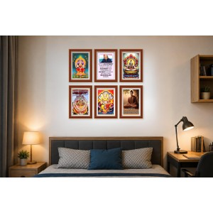 Pack Of 6 Laminated A4 Wall Posters | Spiritual, Motivational & Inspirational Designs | 250 GSM Photo Paper | Water-Resistant | Double-Sided Tape (F39087) Pack Of 6 Laminated A4 Wall Posters | Spiritual, Motivational & Inspirational Designs | 250 GSM Photo Paper | Water-Resistant | Double-Sided Tape (F39087)