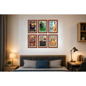 Pack Of 6 Laminated A4 Wall Posters | Spiritual, Motivational & Inspirational Designs | 250 GSM Photo Paper | Water-Resistant | Double-Sided Tape (F39407) Pack Of 6 Laminated A4 Wall Posters | Spiritual, Motivational & Inspirational Designs | 250 GSM Photo Paper | Water-Resistant | Double-Sided Tape (F39407)