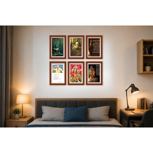 Pack Of 6 Laminated A4 Wall Posters | Spiritual, Motivational & Inspirational Designs | 250 GSM Photo Paper | Water-Resistant | Double-Sided Tape (F39251) Pack Of 6 Laminated A4 Wall Posters | Spiritual, Motivational & Inspirational Designs | 250 GSM Photo Paper | Water-Resistant | Double-Sided Tape (F39251)