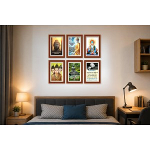 Pack Of 6 Laminated A4 Wall Posters | Spiritual, Motivational & Inspirational Designs | 250 GSM Photo Paper | Water-Resistant | Double-Sided Tape (F39170) Pack Of 6 Laminated A4 Wall Posters | Spiritual, Motivational & Inspirational Designs | 250 GSM Photo Paper | Water-Resistant | Double-Sided Tape (F39170)
