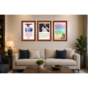Pack Of 6 Laminated A4 Wall Posters | Spiritual, Motivational & Inspirational Designs | 250 GSM Photo Paper | Water-Resistant | Double-Sided Tape (F39309)