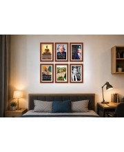 Pack Of 6 Laminated A4 Wall Posters | Spiritual, Motivational & Inspirational Designs | 250 GSM Photo Paper | Water-Resistant | Double-Sided Tape (F38992)