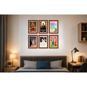 Pack Of 6 Laminated A4 Wall Posters | Spiritual, Motivational & Inspirational Designs | 250 GSM Photo Paper | Water-Resistant | Double-Sided Tape (F39194) Pack Of 6 Laminated A4 Wall Posters | Spiritual, Motivational & Inspirational Designs | 250 GSM Photo Paper | Water-Resistant | Double-Sided Tape (F39194)