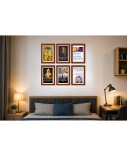 Pack Of 6 Laminated A4 Wall Posters | Spiritual, Motivational & Inspirational Designs | 250 GSM Photo Paper | Water-Resistant | Double-Sided Tape (F39386)