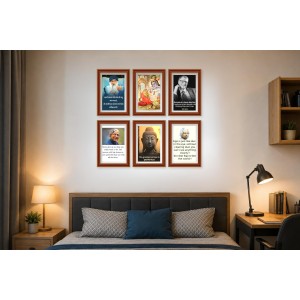 Pack Of 6 Laminated A4 Wall Posters | Spiritual, Motivational & Inspirational Designs | 250 GSM Photo Paper | Water-Resistant | Double-Sided Tape (F39426) Pack Of 6 Laminated A4 Wall Posters | Spiritual, Motivational & Inspirational Designs | 250 GSM Photo Paper | Water-Resistant | Double-Sided Tape (F39426)