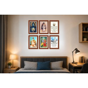 Pack Of 6 Laminated A4 Wall Posters | Spiritual, Motivational & Inspirational Designs | 250 GSM Photo Paper | Water-Resistant | Double-Sided Tape (F39218) Pack Of 6 Laminated A4 Wall Posters | Spiritual, Motivational & Inspirational Designs | 250 GSM Photo Paper | Water-Resistant | Double-Sided Tape (F39218)