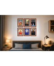 Pack Of 6 Laminated A4 Wall Posters | Spiritual, Motivational & Inspirational Designs | 250 GSM Photo Paper | Water-Resistant | Double-Sided Tape (F39359)