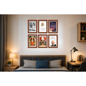 Pack Of 6 Laminated A4 Wall Posters | Spiritual, Motivational & Inspirational Designs | 250 GSM Photo Paper | Water-Resistant | Double-Sided Tape (F39182) Pack Of 6 Laminated A4 Wall Posters | Spiritual, Motivational & Inspirational Designs | 250 GSM Photo Paper | Water-Resistant | Double-Sided Tape (F39182)