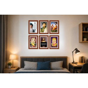 Pack Of 6 Laminated A4 Wall Posters | Spiritual, Motivational & Inspirational Designs | 250 GSM Photo Paper | Water-Resistant | Double-Sided Tape (F39097) Pack Of 6 Laminated A4 Wall Posters | Spiritual, Motivational & Inspirational Designs | 250 GSM Photo Paper | Water-Resistant | Double-Sided Tape (F39097)