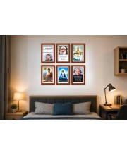 Pack Of 6 Laminated A4 Wall Posters | Spiritual, Motivational & Inspirational Designs | 250 GSM Photo Paper | Water-Resistant | Double-Sided Tape (F39085)