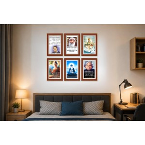 Pack Of 6 Laminated A4 Wall Posters | Spiritual, Motivational & Inspirational Designs | 250 GSM Photo Paper | Water-Resistant | Double-Sided Tape (F39085) Pack Of 6 Laminated A4 Wall Posters | Spiritual, Motivational & Inspirational Designs | 250 GSM Photo Paper | Water-Resistant | Double-Sided Tape (F39085)
