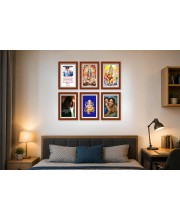 Pack Of 6 Laminated A4 Wall Posters | Spiritual, Motivational & Inspirational Designs | 250 GSM Photo Paper | Water-Resistant | Double-Sided Tape (F38972)