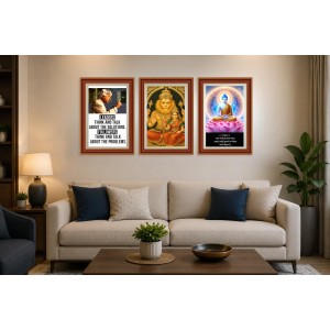 Pack Of 6 Laminated A4 Wall Posters | Spiritual, Motivational & Inspirational Designs | 250 GSM Photo Paper | Water-Resistant | Double-Sided Tape (F39419) Pack Of 6 Laminated A4 Wall Posters | Spiritual, Motivational & Inspirational Designs | 250 GSM Photo Paper | Water-Resistant | Double-Sided Tape (F39419)
